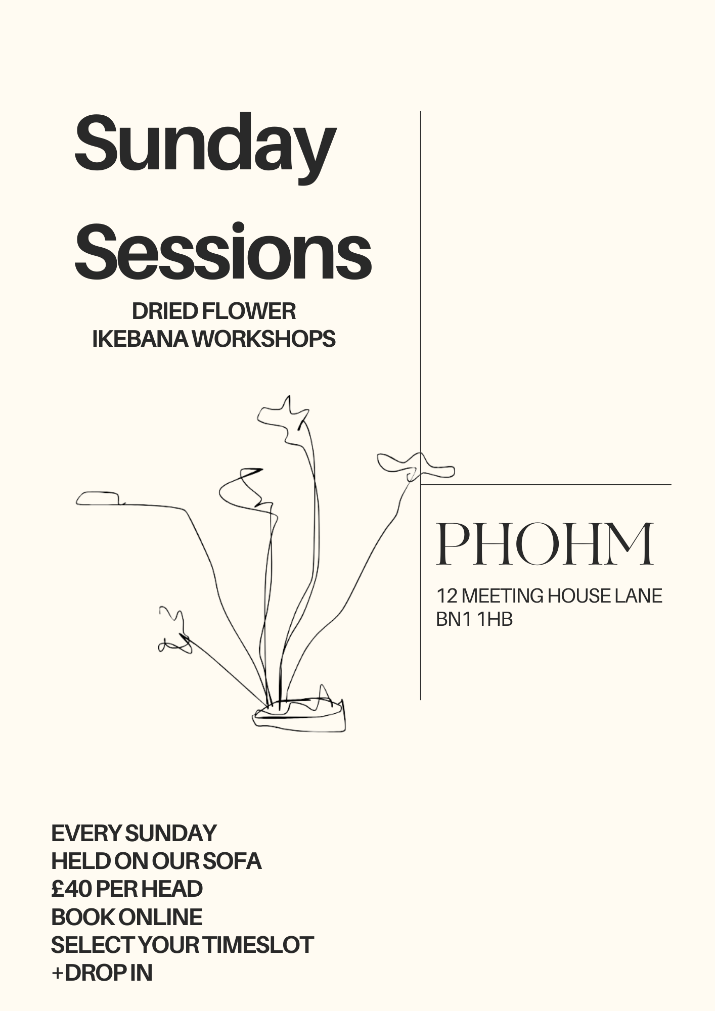 Sunday Sessions Drop-in Dried Flower Ikebana Workshop