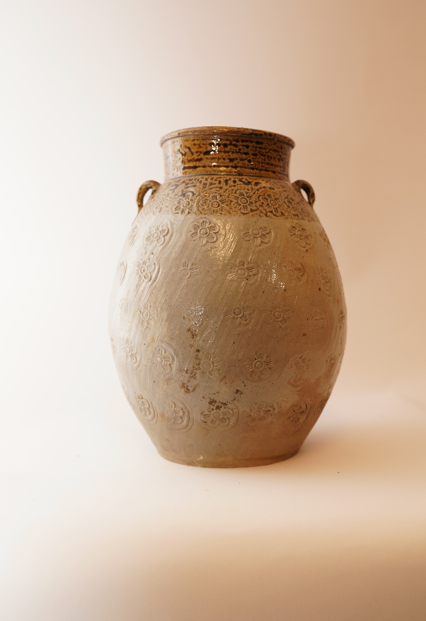Glazed Daisy Print Vase