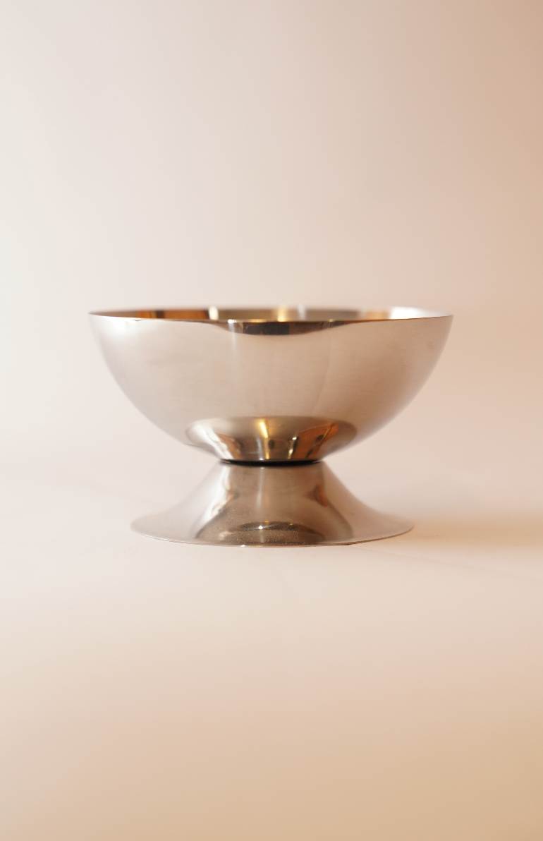 Small Metal Dessert Bowl