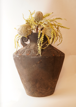 Load image into Gallery viewer, Indonesian Large Detailed Floral Vase Missing Handle
