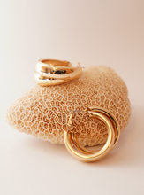 Load image into Gallery viewer, Gold Plated Double Hoop Earrings
